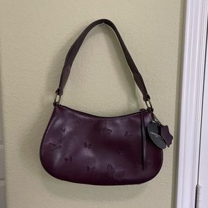 Purple shoulder bag